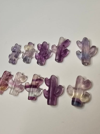 Cactus Flourite Charm