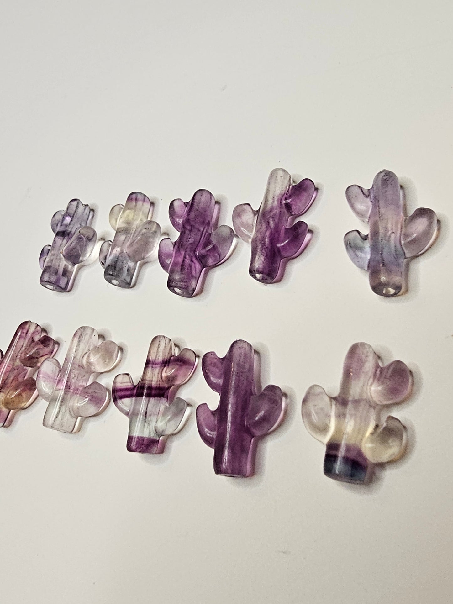 Cactus Flourite Charm