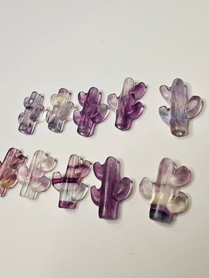 Cactus Flourite Charm