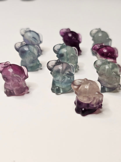 Elephant Flourite Charm