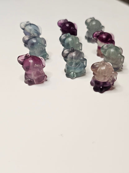 Elephant Flourite Charm