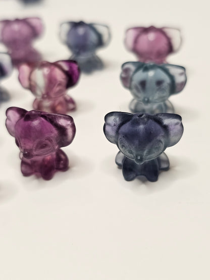 Blue Alien Flourite Charm