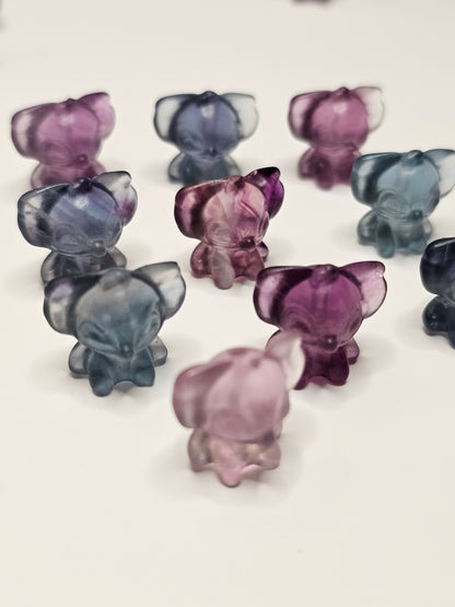 Blue Alien Flourite Charm