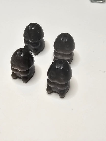 Mr. Peen Obsidian Charm