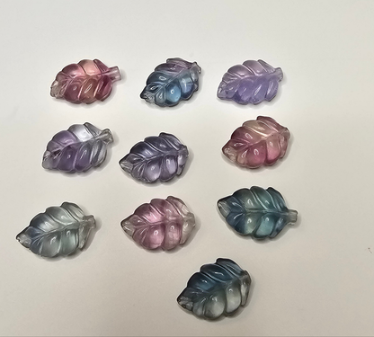 Leaf Flourite Charm