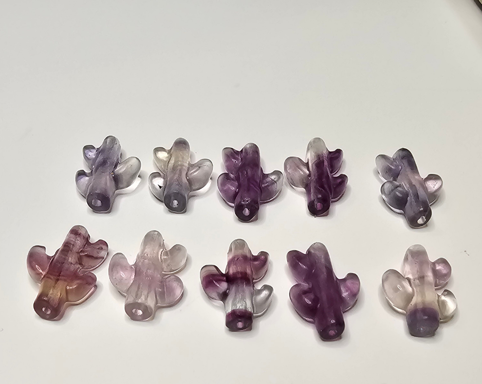 Cactus Flourite Charm