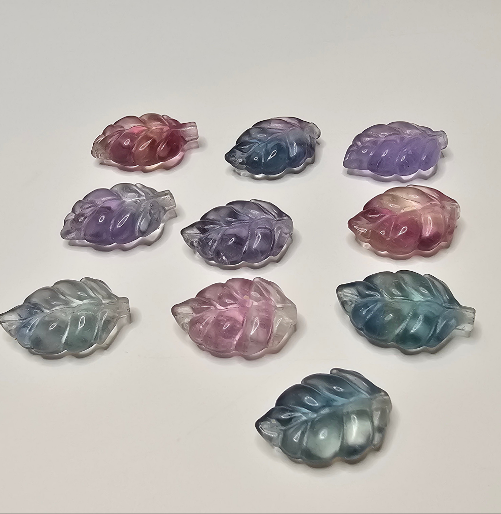 Leaf Flourite Charm