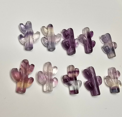 Cactus Flourite Charm
