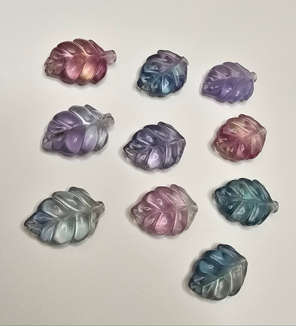 Leaf Flourite Charm